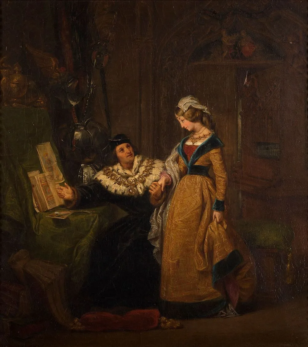 King René of Naples presenting to Jeanne de Laval the Livre du cœur d’Amour épris, Gillot Saint-Evre