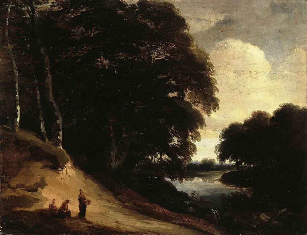 Forest Landscape with a River, Lodewijk de Vadder