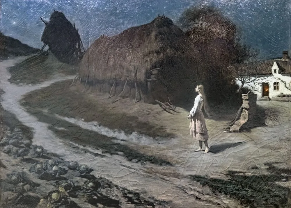 The young shepherdess, Hippolyte Berteaux