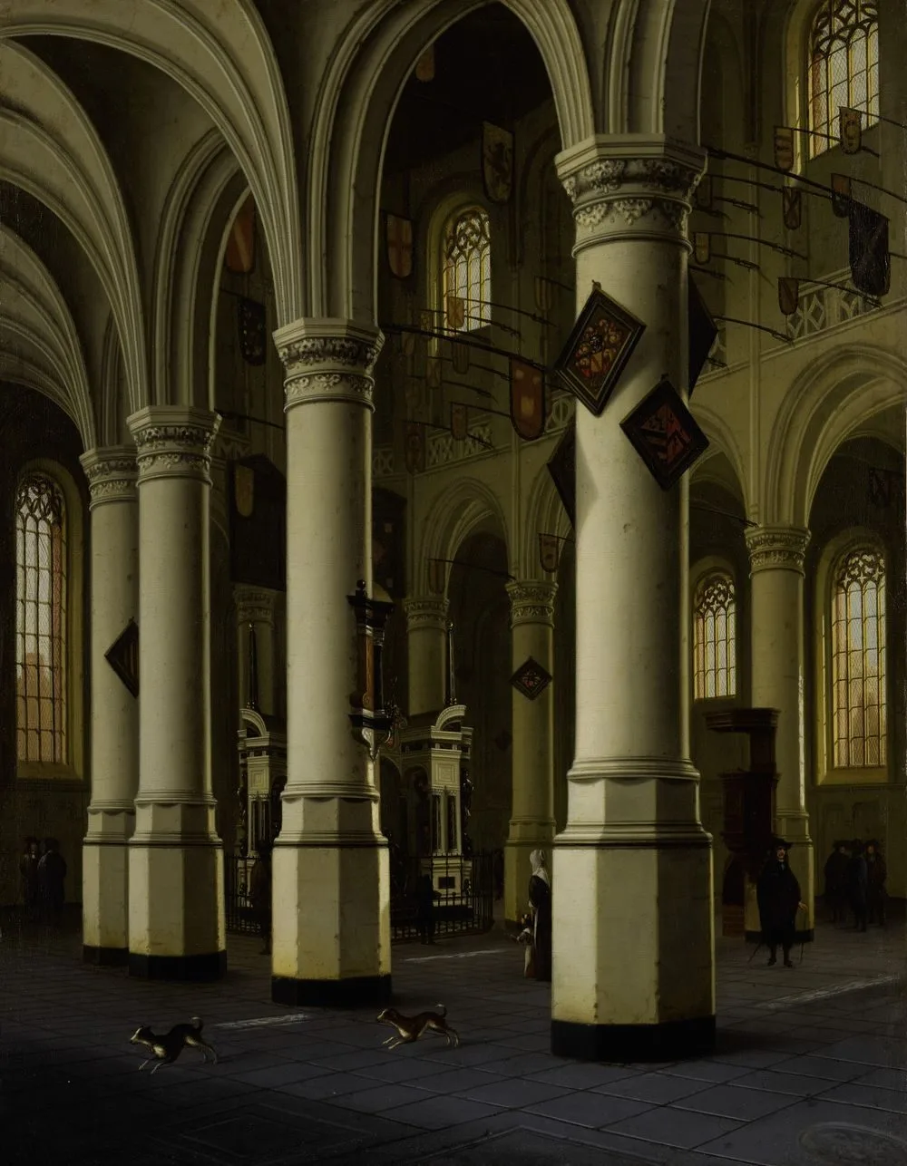 Interior of New Delft Church with the Tomb of William the Silent