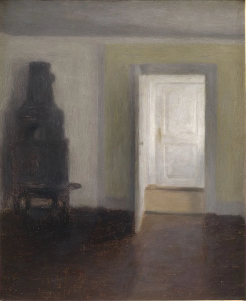 Interior. An Old Stove, Vilhelm Hammershøi