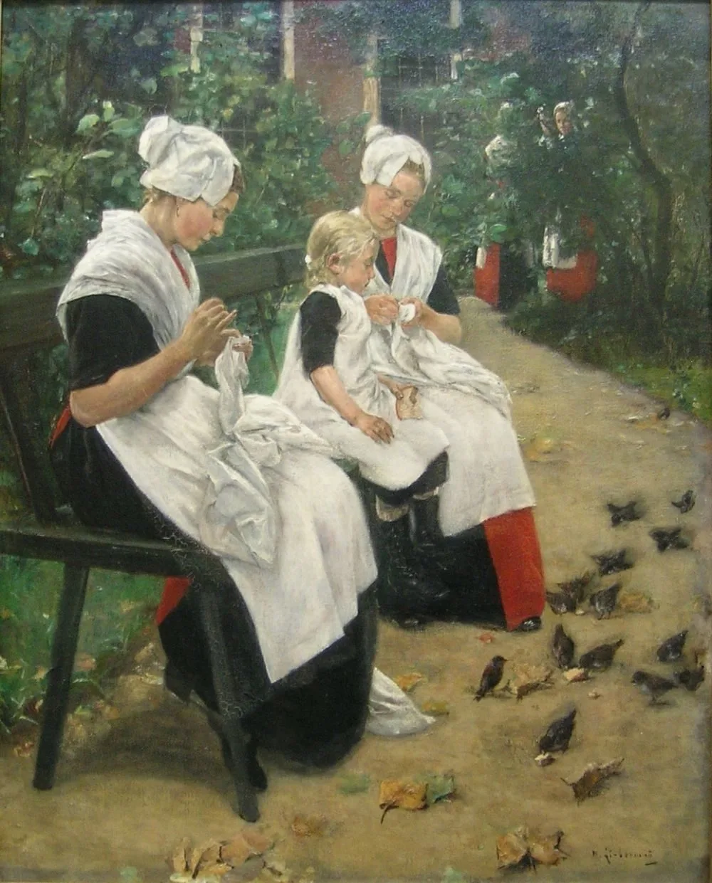 Amsterdamer Waisenmädchen im Garten, Max Liebermann
