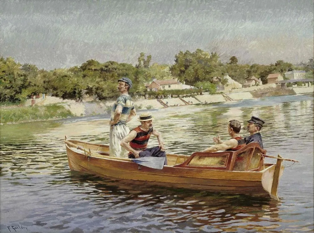 Promenade en yole, Ferdinand Gueldry