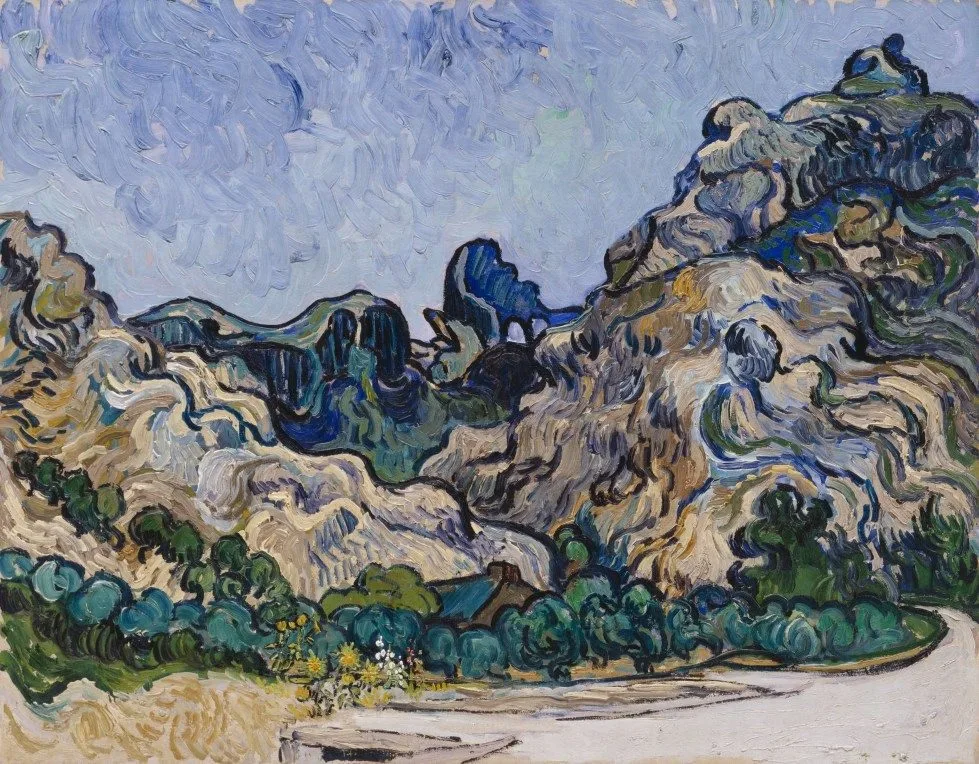 Mountains at Saint-Rémy, Vincent van Gogh