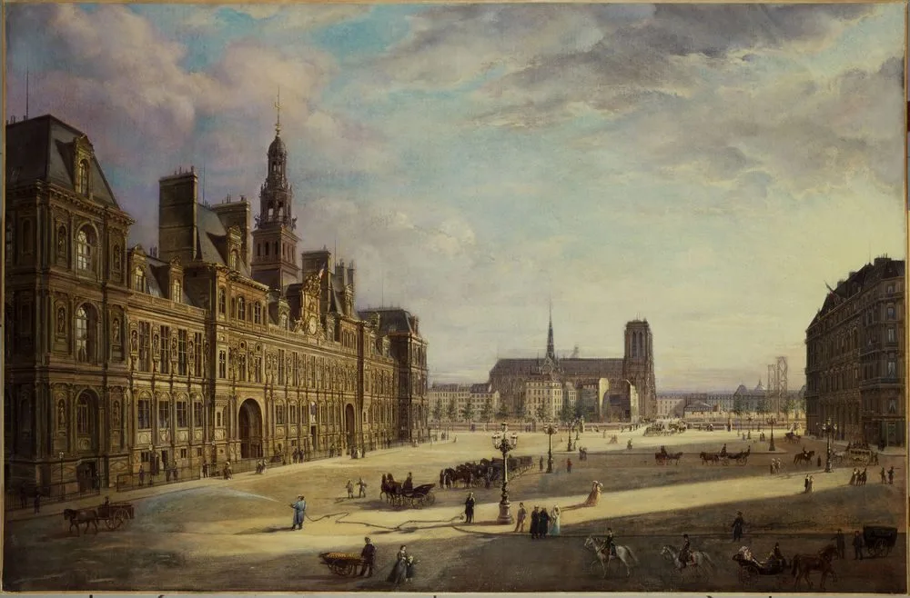 L’Hôtel de Ville, en 1868
