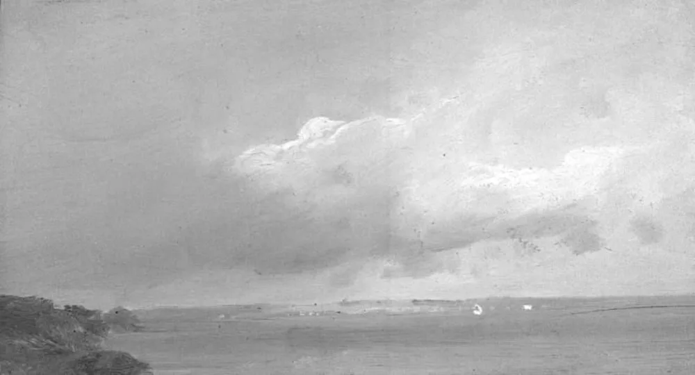 Seascape with Clouds (The Sound Coast?), Vilhelm Petersen