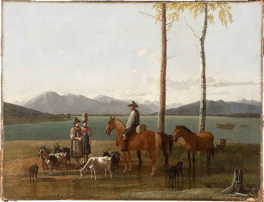 Morning at the Tegernsee, Wilhelm von Kobell