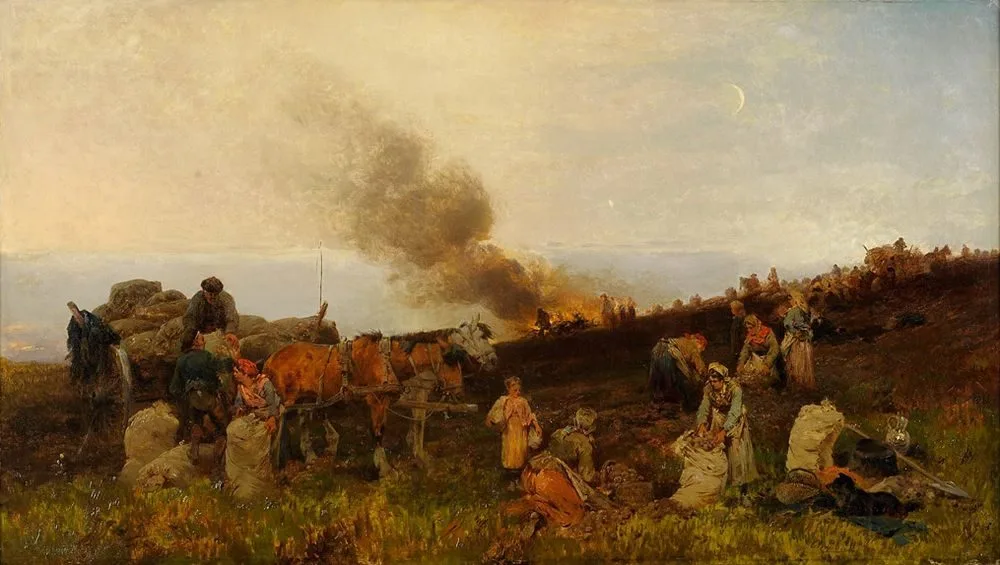 Potato harvest, Emil Hallatz