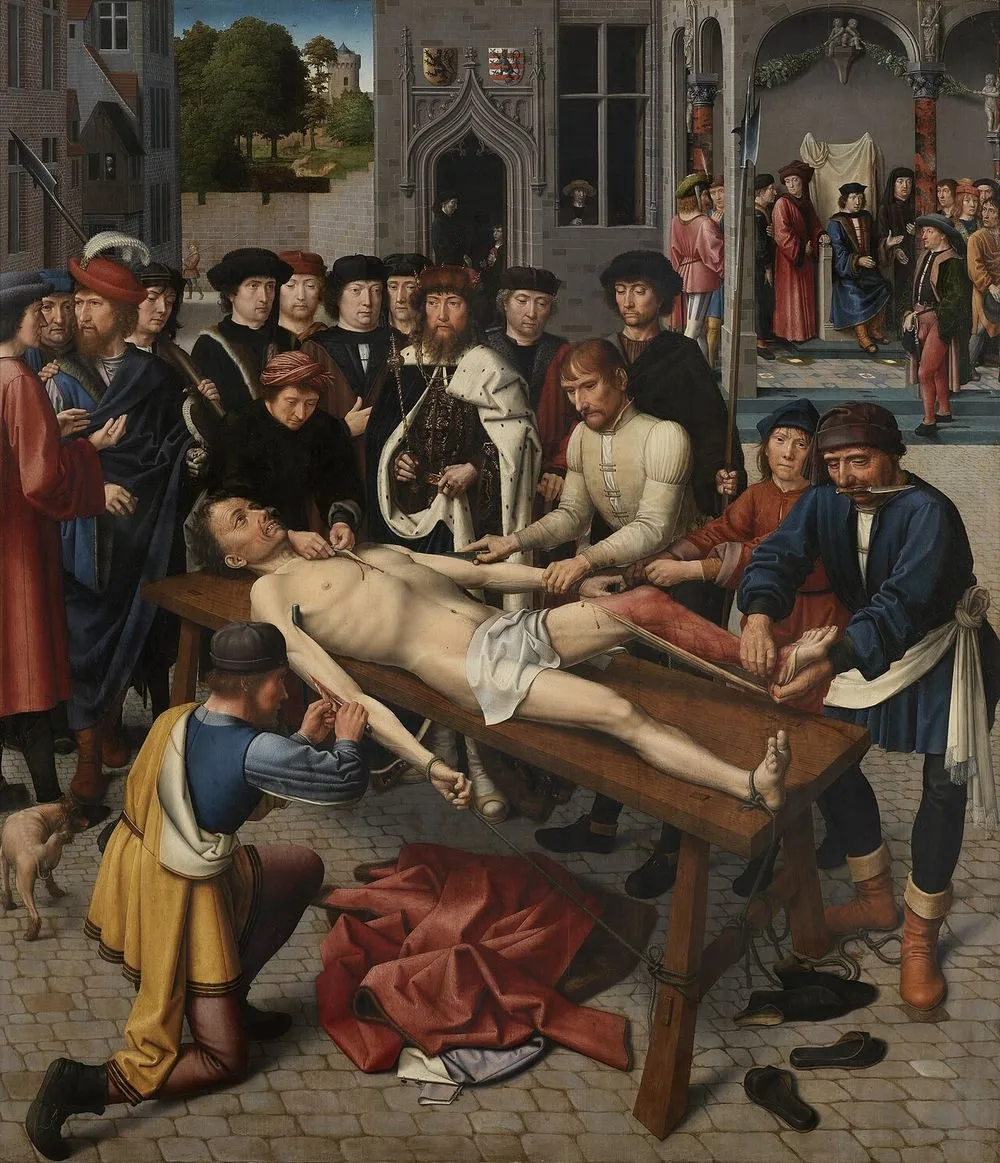 Judgement of Cambyses: The skinning of Sisamnes, Gerard David
