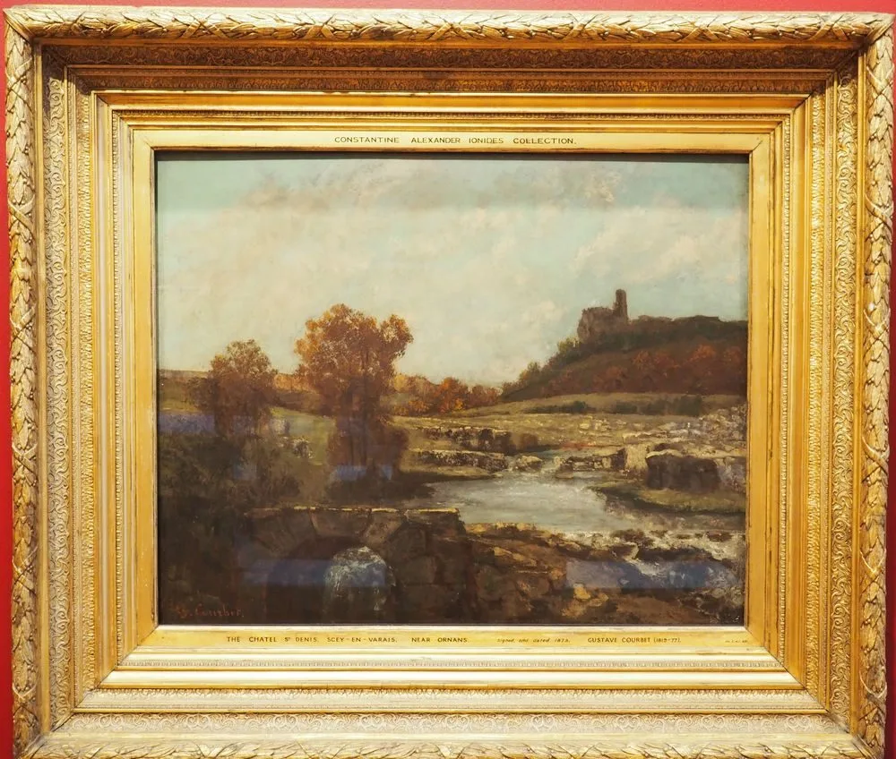 Landscape, with the Chatel St Denis, Scey-en-Varais, Gustave Courbet