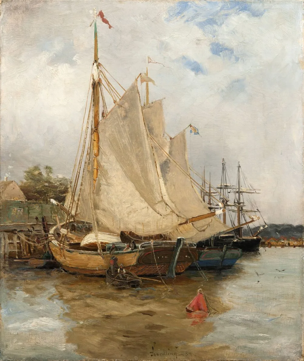 In the Harbour, Adolf Fredrik Nordling