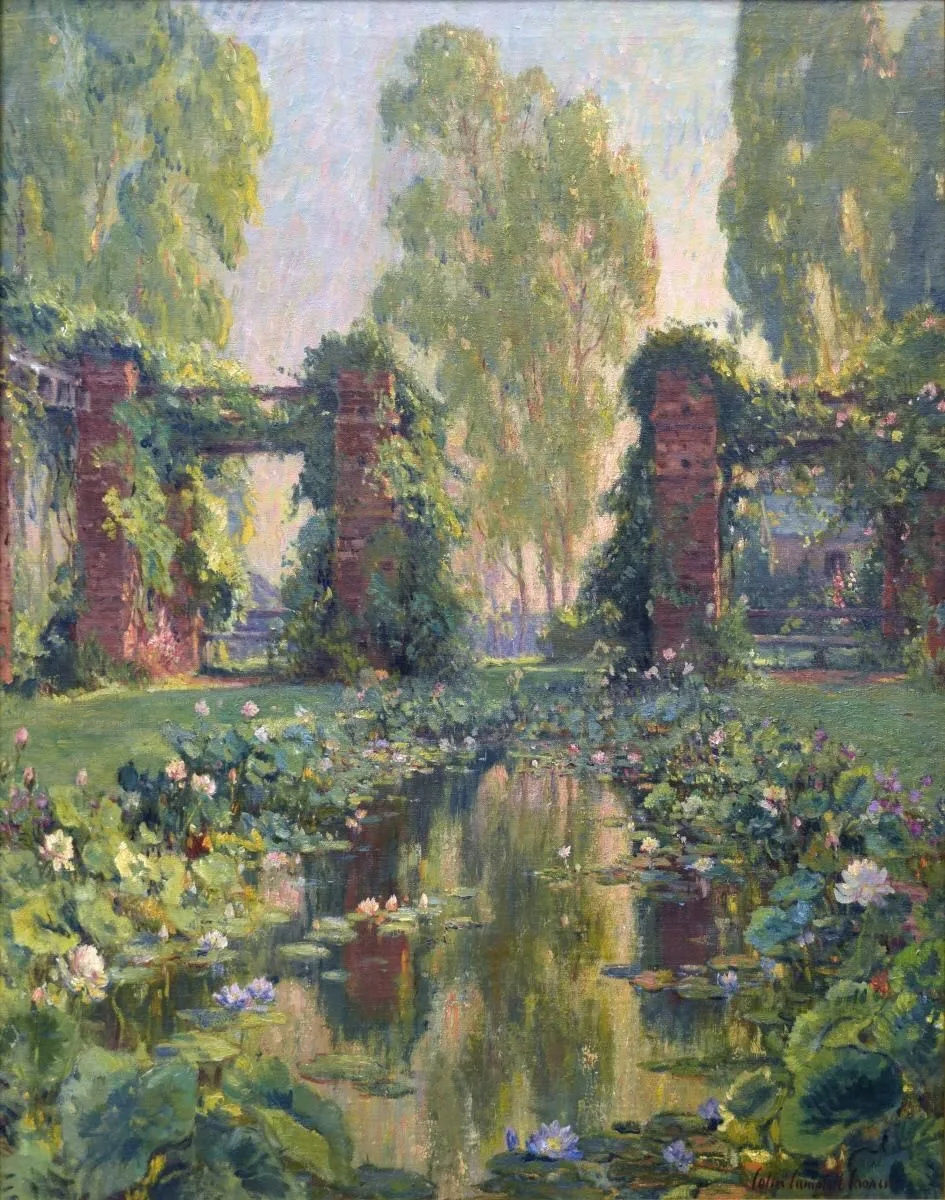 The Lotus Pool, El Encanto, Santa Barbara, Colin Campbell Cooper