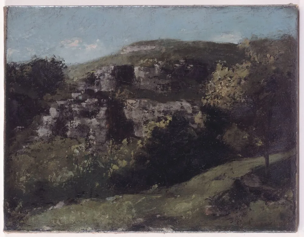 Rochers à Ornans, Gustave Courbet