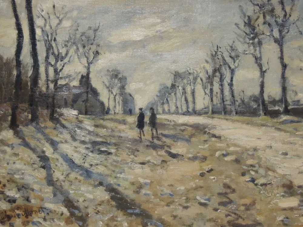 Snow at Sunset, Claude Monet
