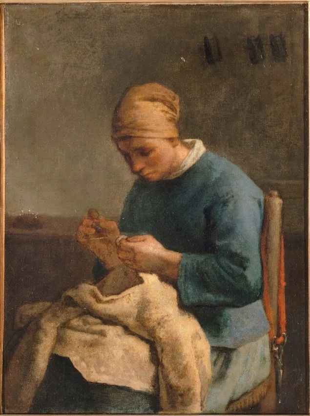 La Couseuse, Jean-François Millet