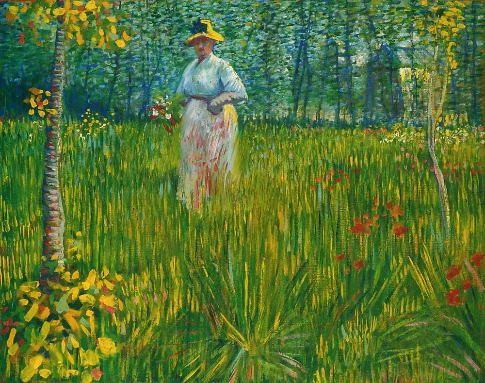 A Woman Walking in a Garden, Vincent van Gogh