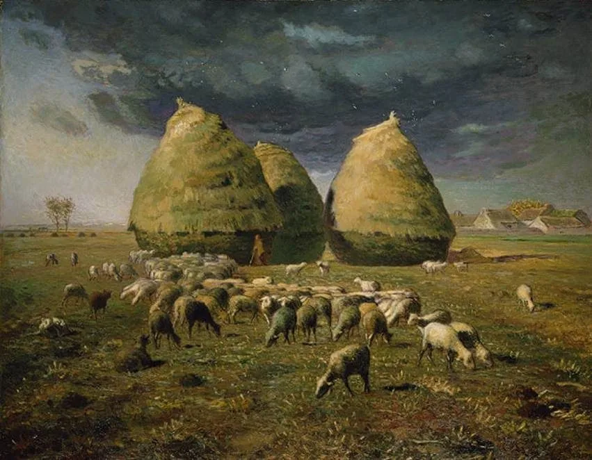 Haystacks: Autumn, Jean-François Millet