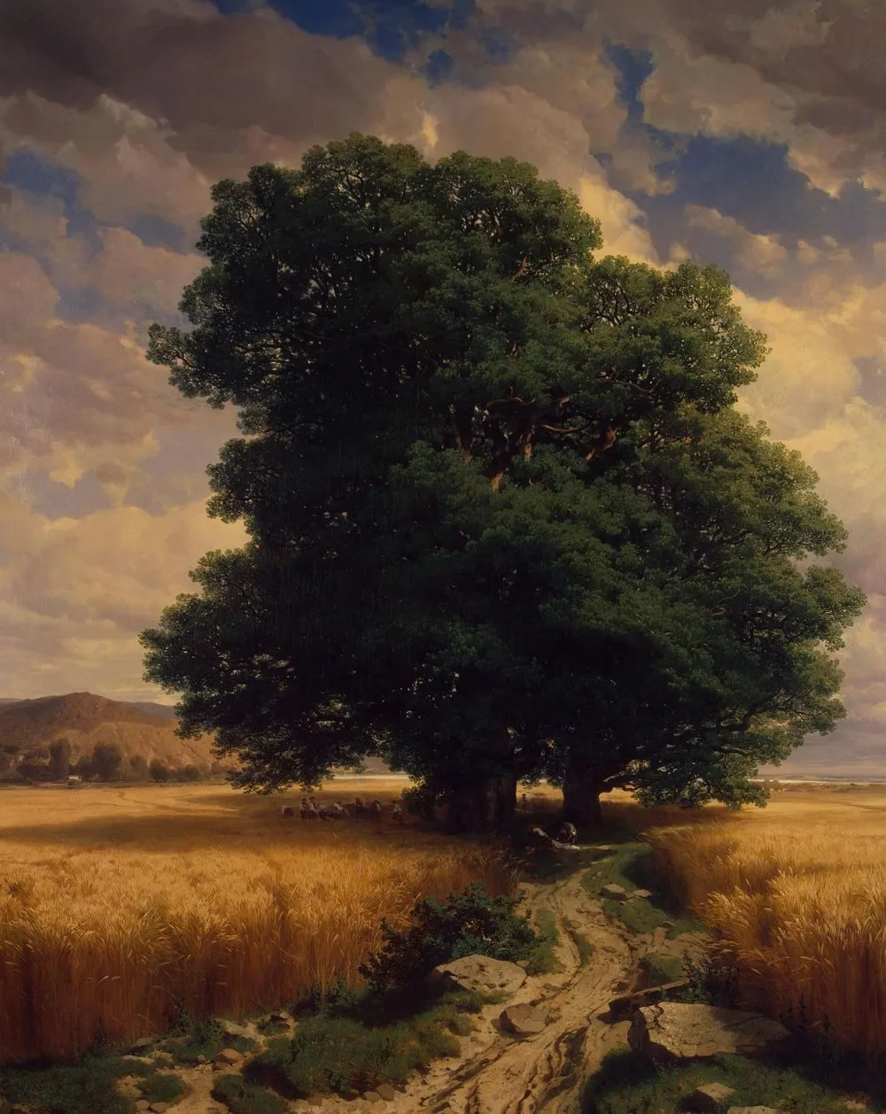 Landscape with Oaks, Alexandre Calame