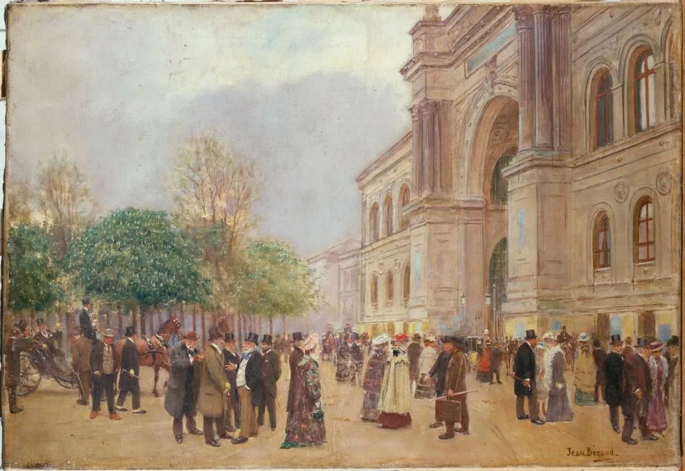 La sortie du Salon, au Palais de l’Industrie, Jean Béraud