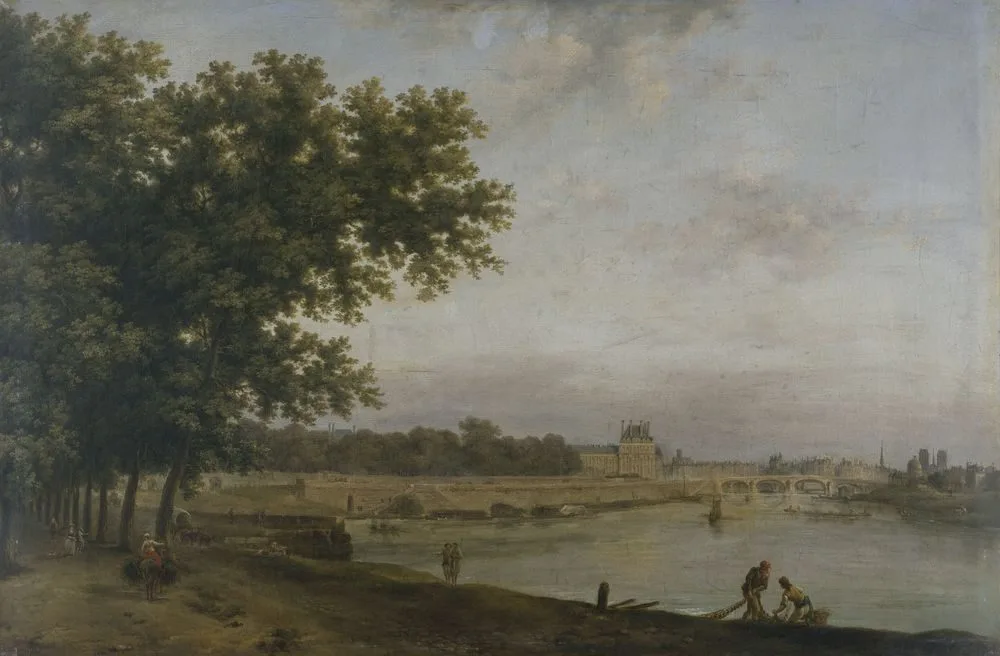 Les Tuileries et le Pont Royal, vus du Cours-la-Reine, Jean-Baptiste-François Génillion
