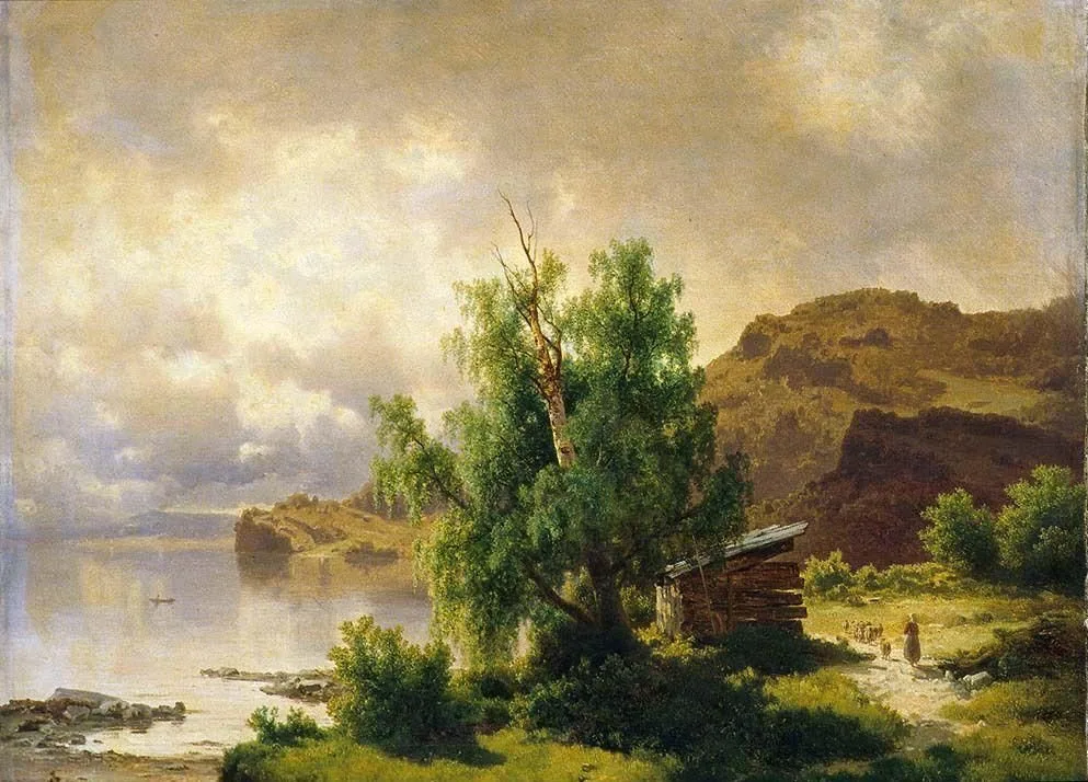 View of Holsfjorden, Ringerike, Joachim Frich