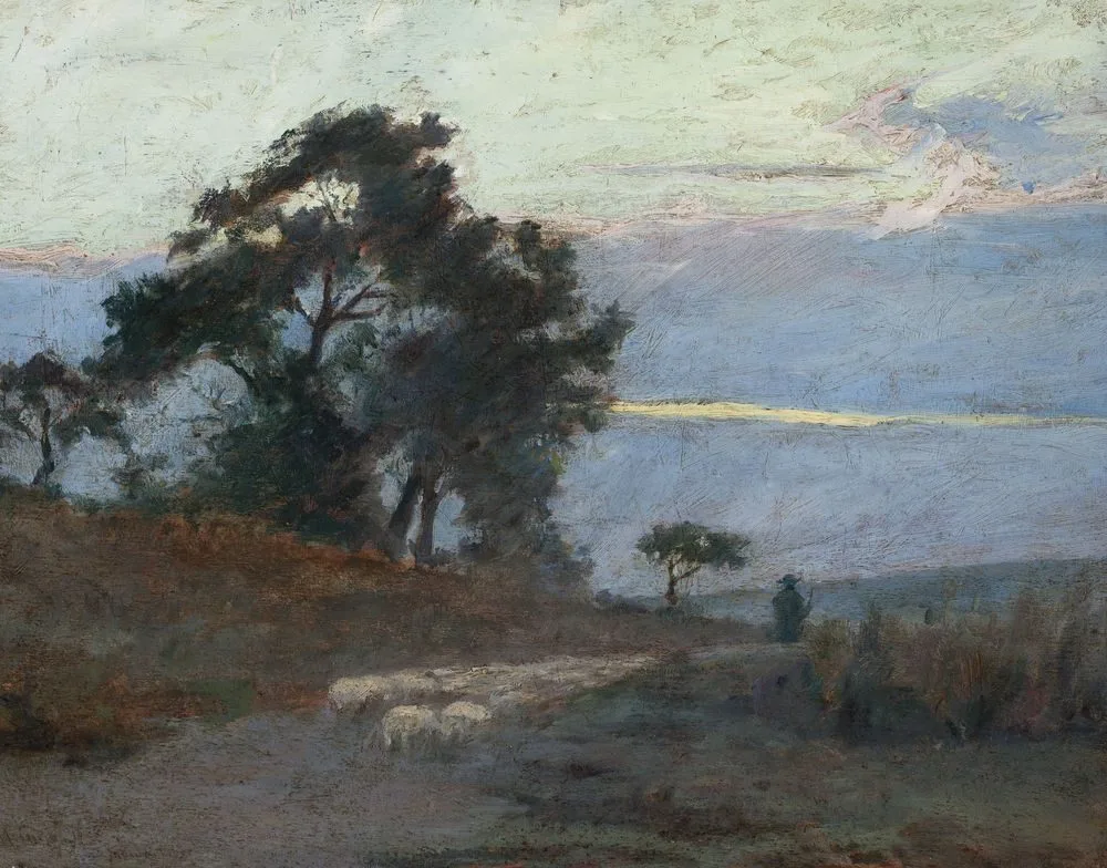 The landscape at sunrise (Daybreak), Maksymilian Gierymski
