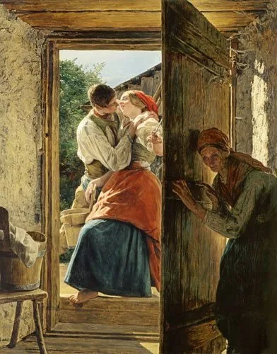 Lovers Overheard, Ferdinand Georg Waldmüller