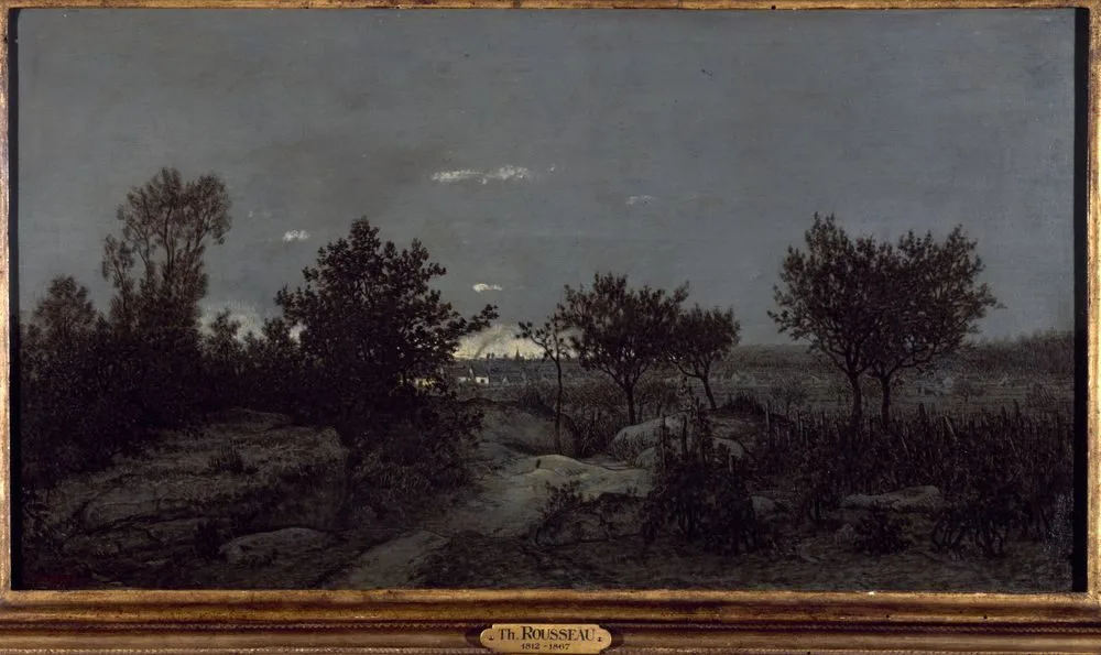 La campagne au lever du jour, Théodore Rousseau