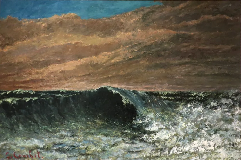 Beach at Dieppe, Gustave Courbet