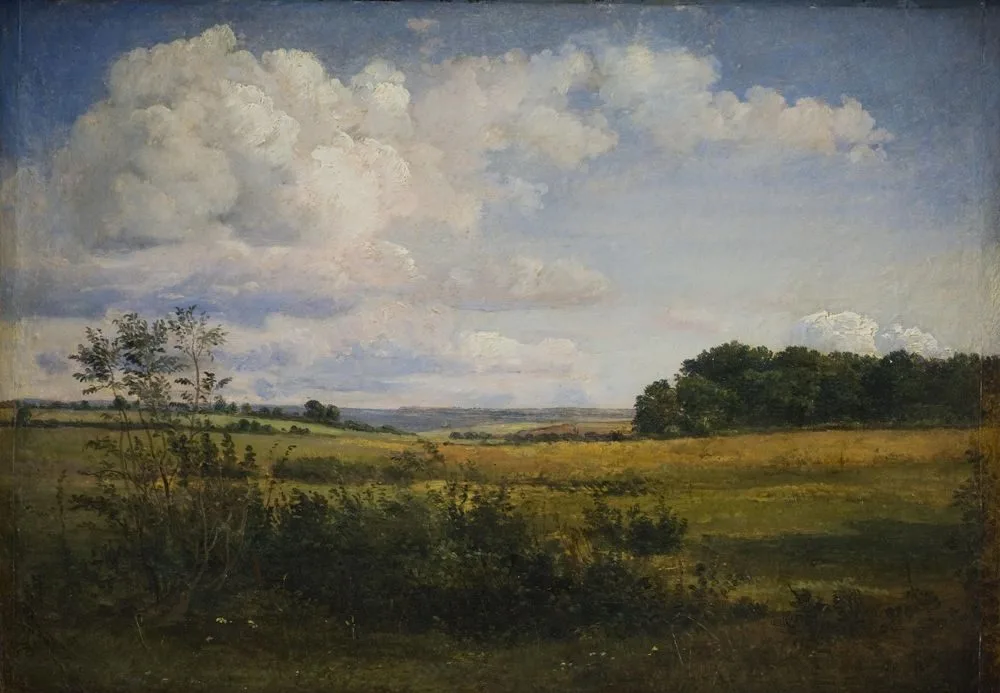 Landscape with Sunlit Clouds, Dankvart Dreyer