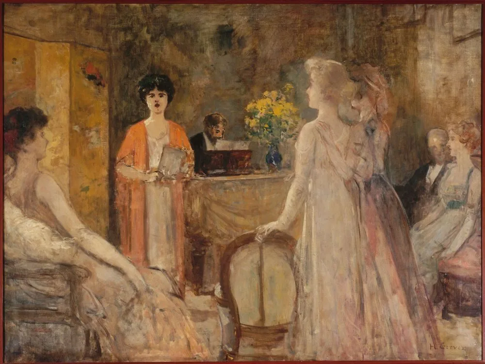 Un mardi, soirée chez Madeleine Lemaire, Henri Gervex