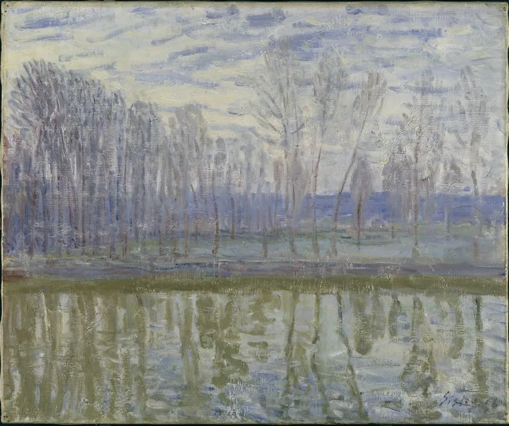 On the Shores of Loing, Alfred Sisley