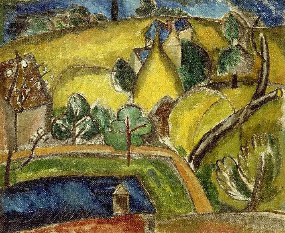 Paysage aux trois meules de paille, Raoul Dufy