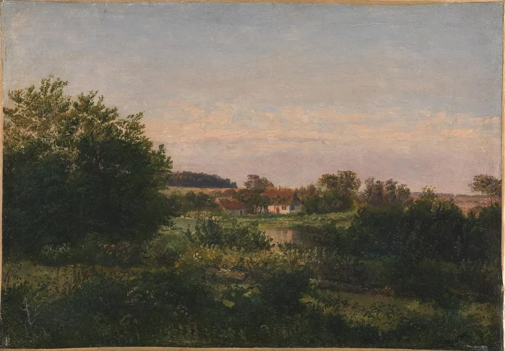 Landscape with a Cottage beside a Pond, Dankvart Dreyer