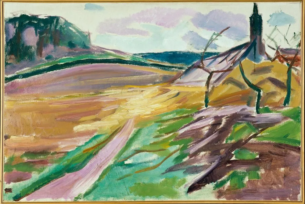 Greenhouse in Autumn, Edvard Munch