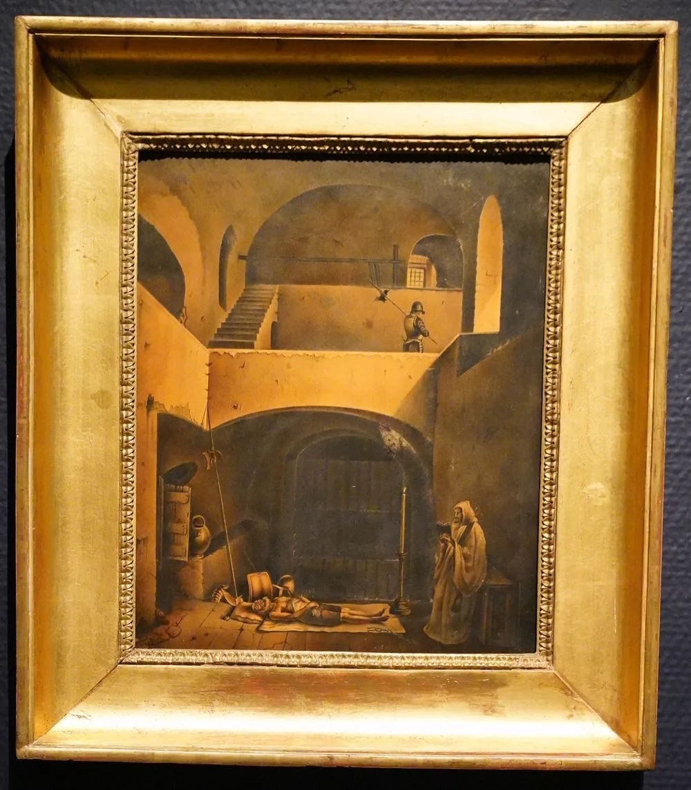 Interior of a prison, François Marius Granet