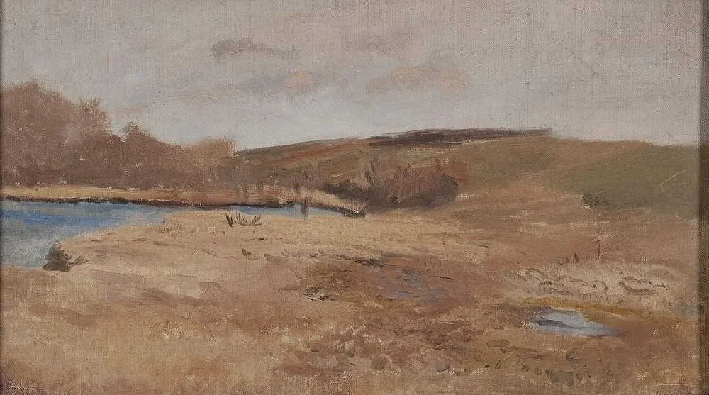 Autumn landscape, Józef Chełmoński