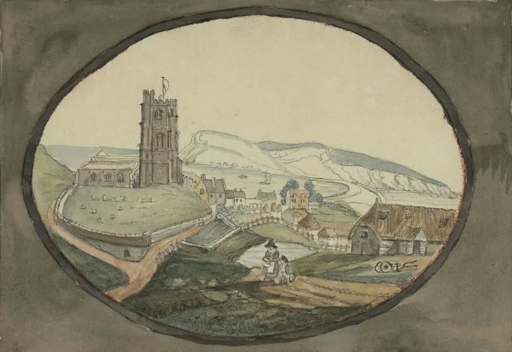 View of Wyke Church & West part of Portland, after Princess Sophia of Gloucester, Charles Byrne