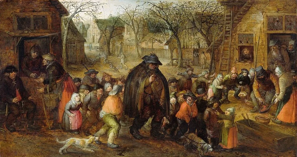 The hurdy-gurdy player, David Vinckboons