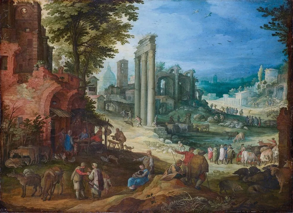 Roman Ruins Landscape, Paul Bril