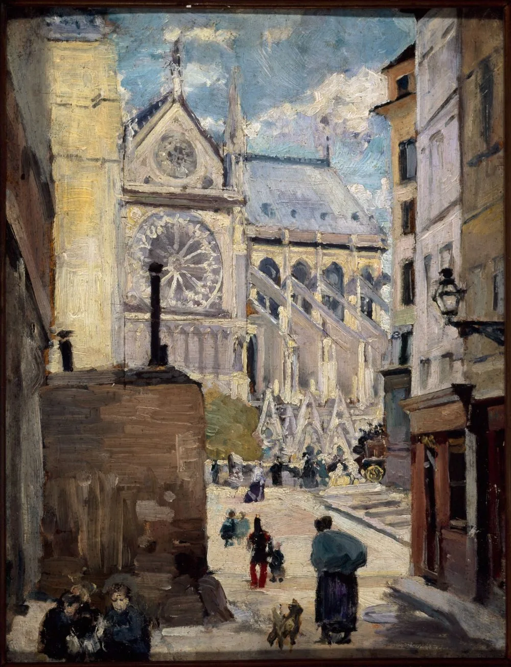 Notre-Dame, vue de la rue de l’Hôtel-Colbert, Emile Antoine Guillier