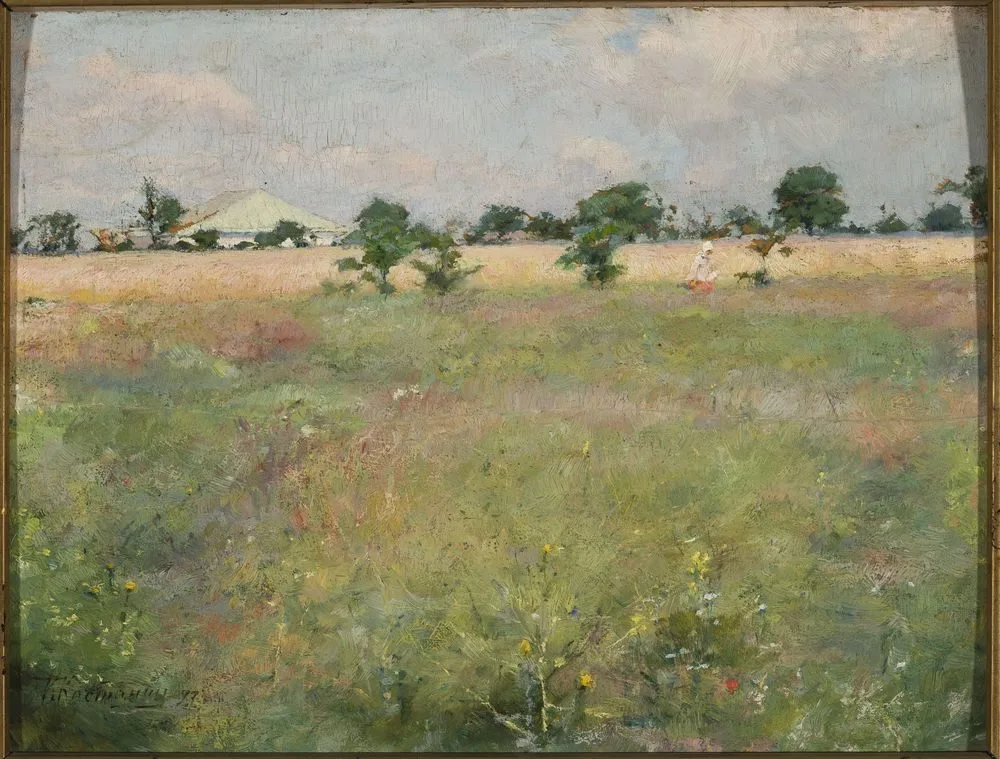 Landscape with a meadow., Kyriak Kostandi