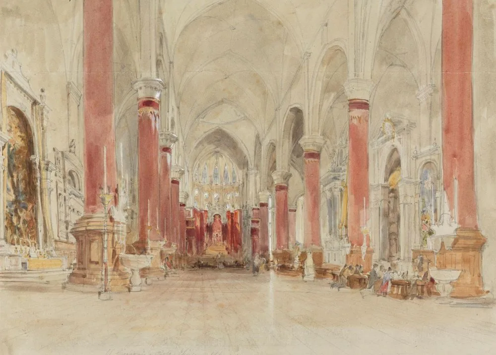 Interior of the Church of San Giovanni e Paolo, Venice, James Holland