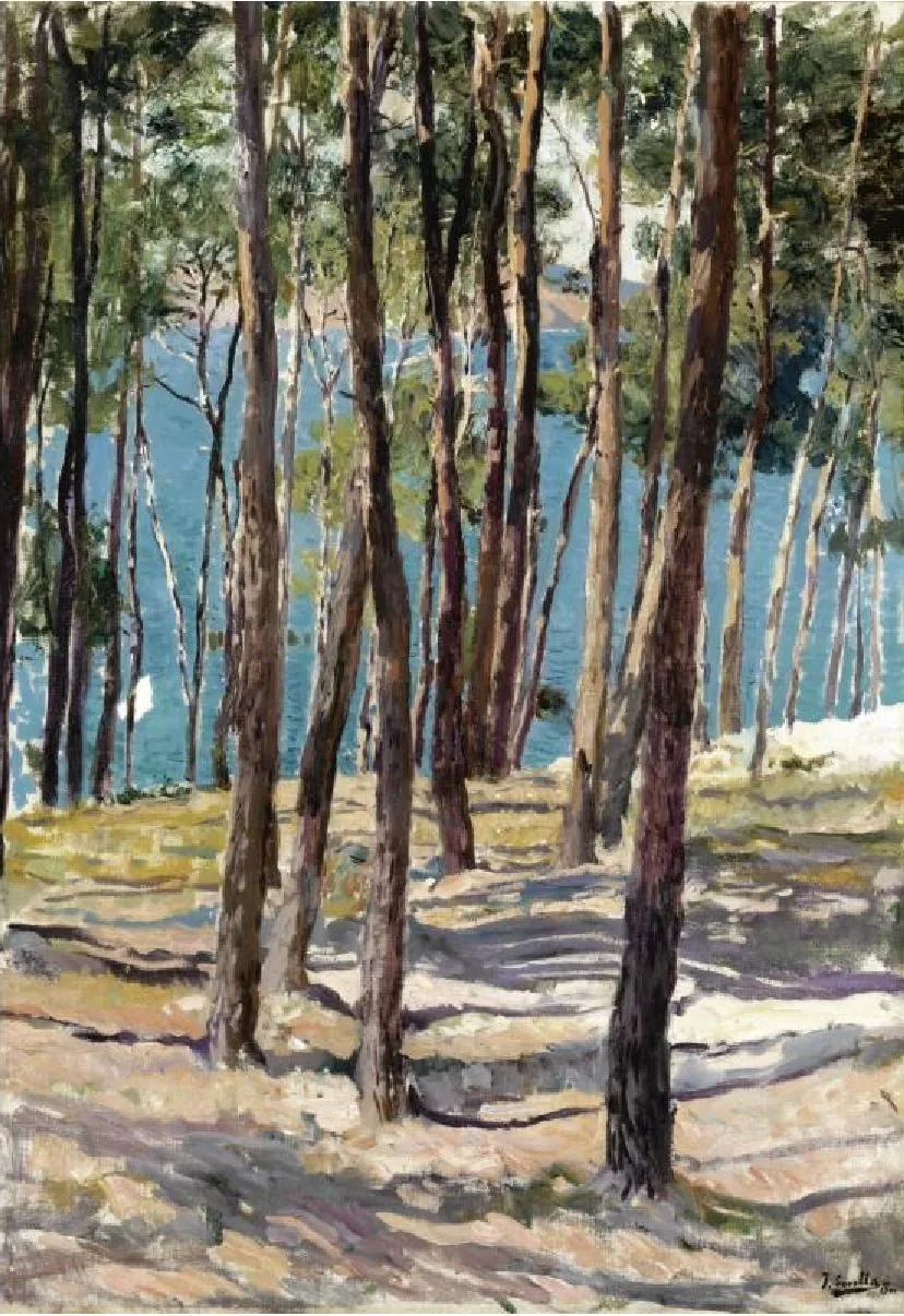 Pine trees, Galicia, Joaquín Sorolla