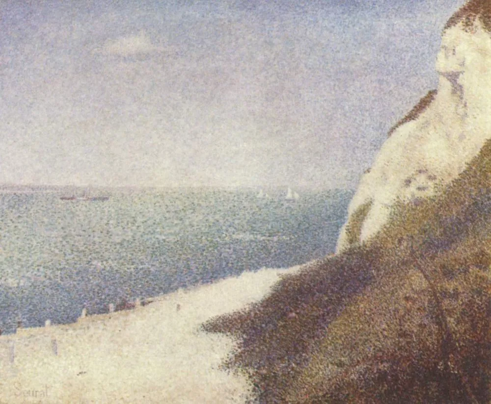 The beach “Le Bas Butin”, Honfleur, Georges Seurat