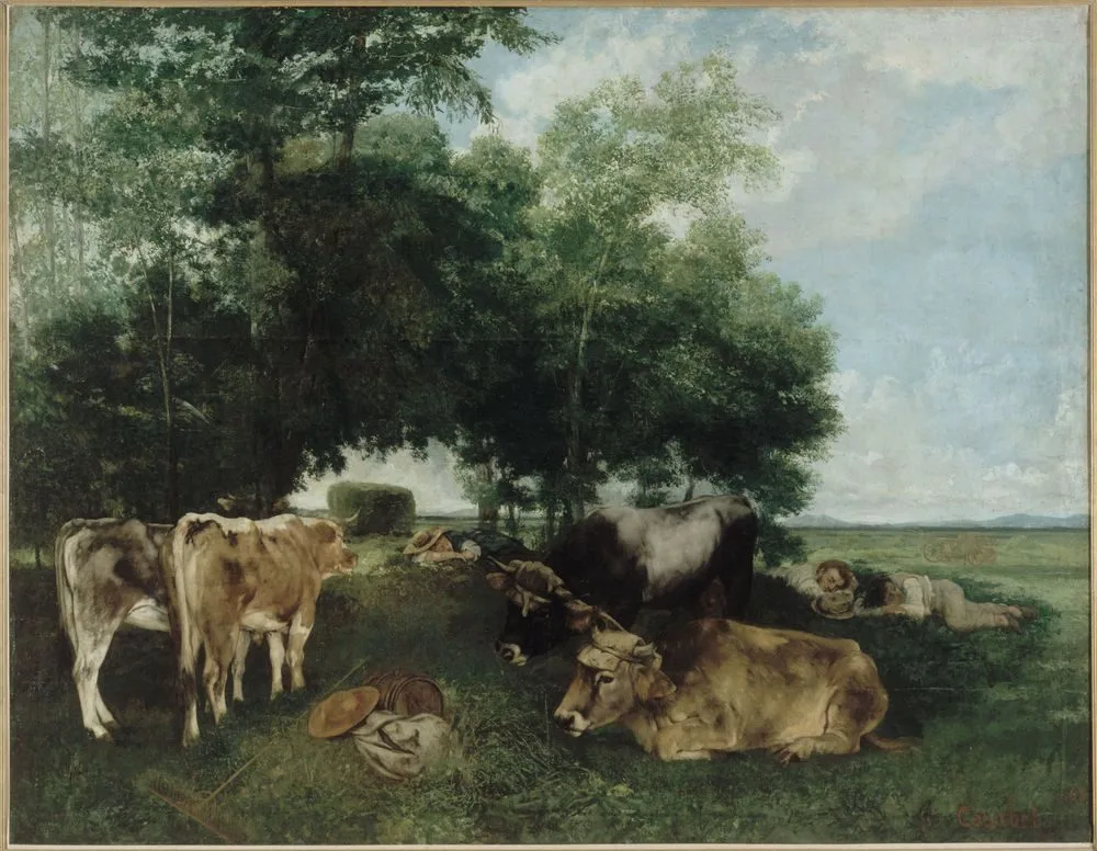 La sieste pendant la saison des foins, Gustave Courbet