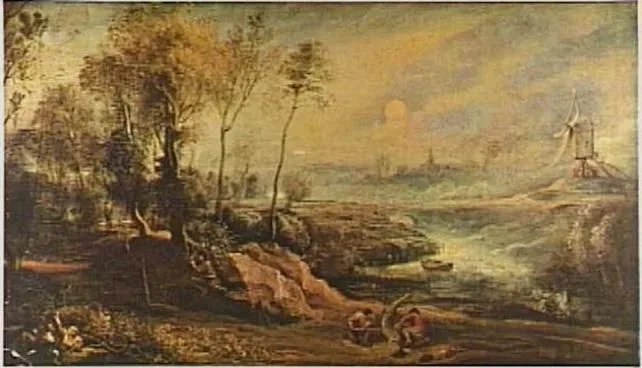 Landscape with bird catcher, Peter Paul Rubens