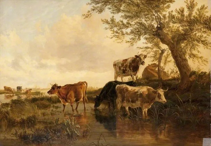 Landscape with Cattle, Thomas Sidney Cooper