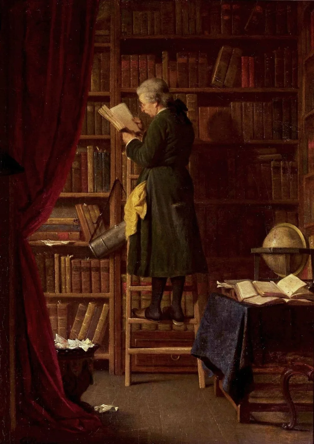 Librarian (In a library)., Georg Reimer