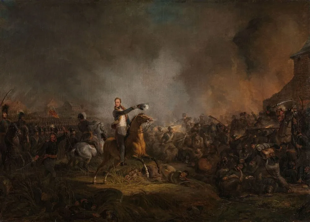 The Prince of Orange at Quatre Bras, 16 June 1815, Jan Willem Pieneman